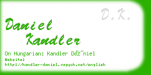 daniel kandler business card